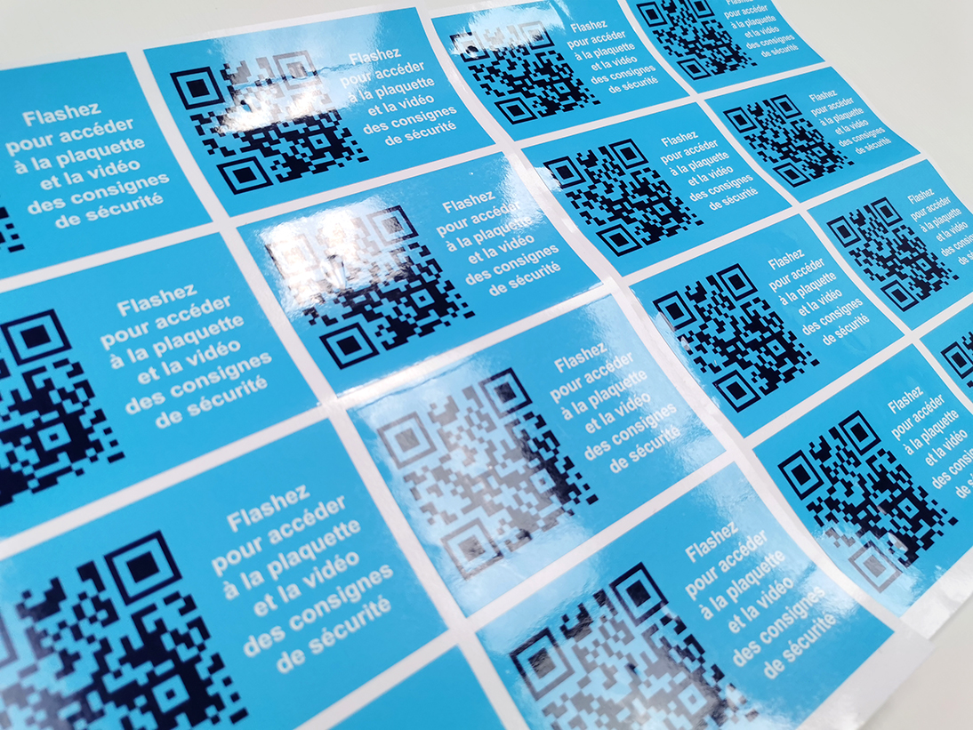 Stickers avec QR code